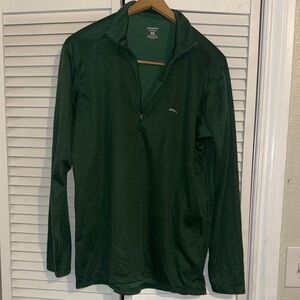 Patagonia Capilene 🌲 Forest Green 🌳 Half-Zip Top - L